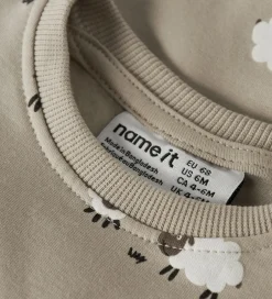 Børn Name It Sweatshirt - NbmVimmer - Island Fossil/Sheep