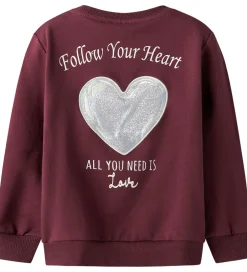 Sweatshirts|Juletøj*Name It Sweatshirt - NmfSakkina - Burgundy