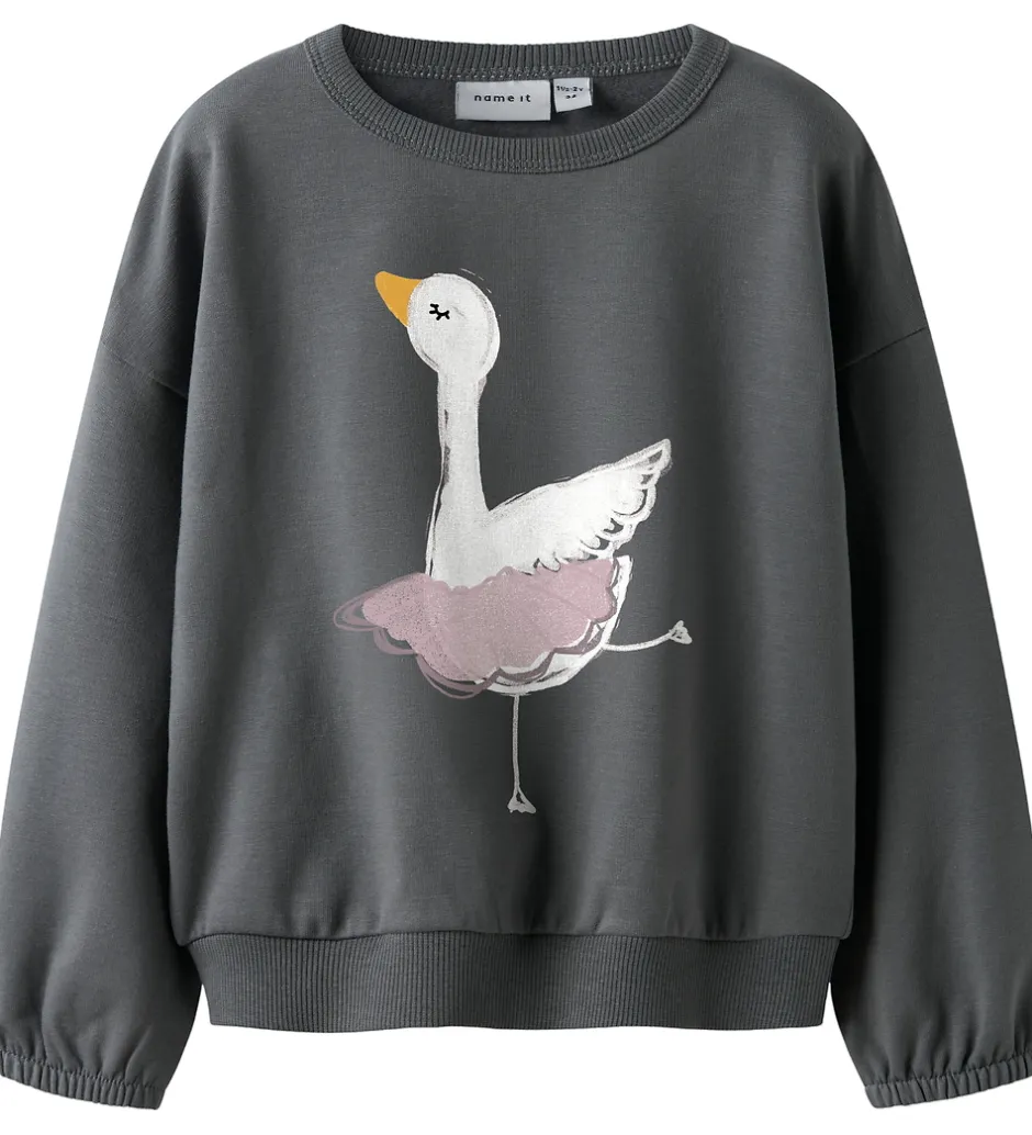 Sweatshirts*Name It Sweatshirt - NmfSwana - Lava Smoke