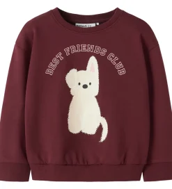 Børn Name It Sweatshirt - NmfViloui - Burgundy/ Best Friend Club