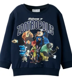 Børn Name It Sweatshirt - NmmNoel - Zootropolis - Navy Blazer