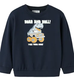 Børn Name It Sweatshirt - Nmmvildar - Navy Blazer/Dino Car