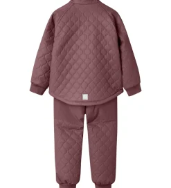 Termotøj*Name It Termotøj m. Fleece - PU - NmfMud - Rose Brown