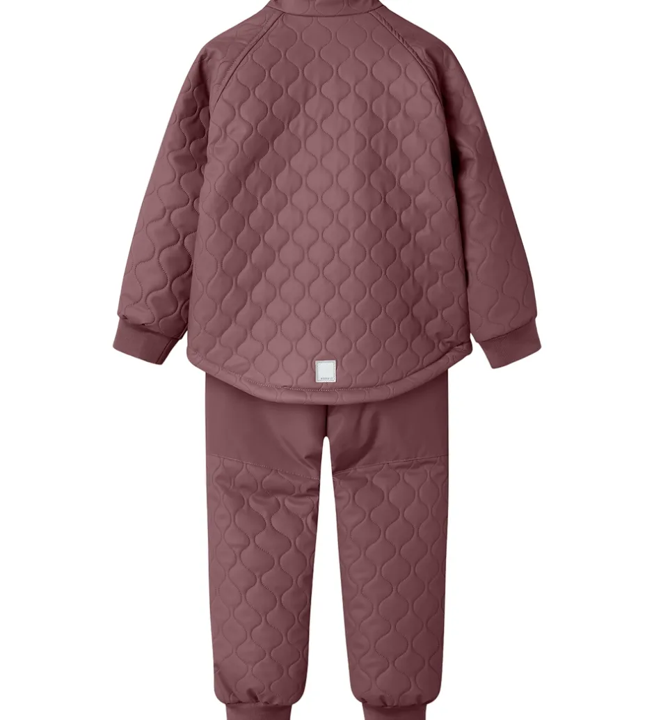 Termotøj*Name It Termotøj m. Fleece - PU - NmfMud - Rose Brown