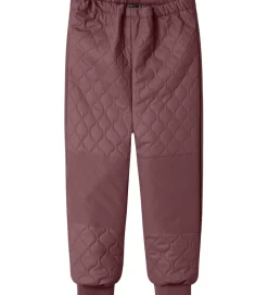 Termotøj*Name It Termotøj m. Fleece - PU - NmfMud - Rose Brown
