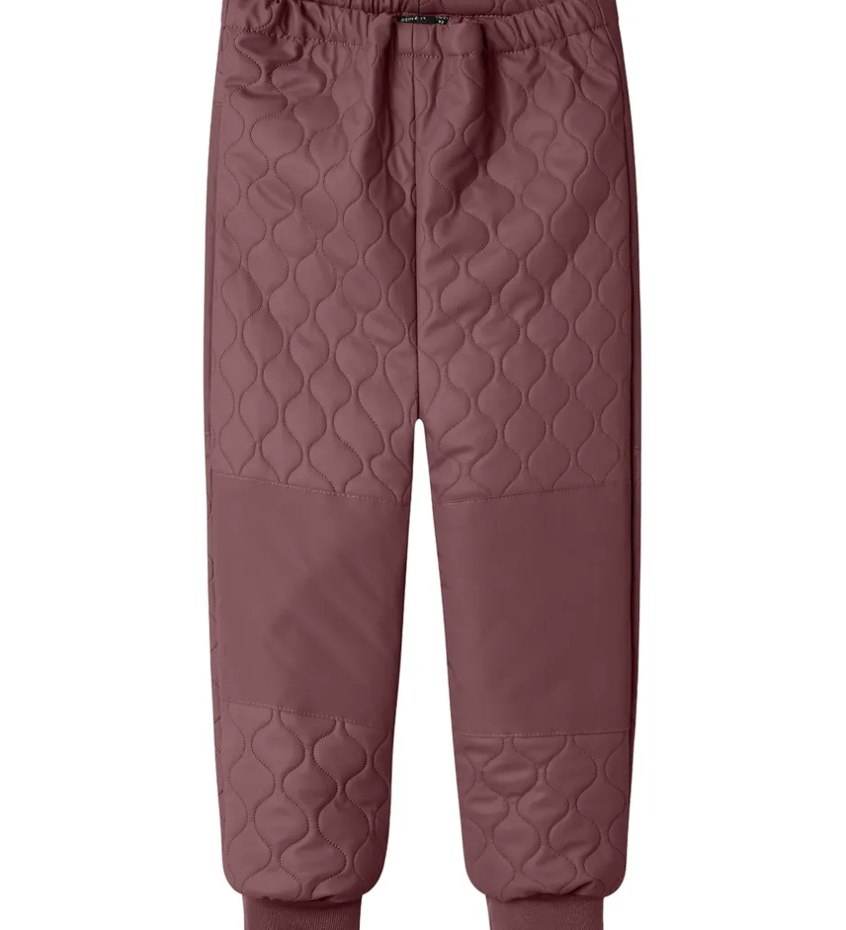 Termotøj*Name It Termotøj m. Fleece - PU - NmfMud - Rose Brown