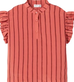 Børn Name It Top - NkfHeik - Spiced Coral/Madder Brown