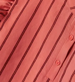 Børn Name It Top - NkfHeik - Spiced Coral/Madder Brown