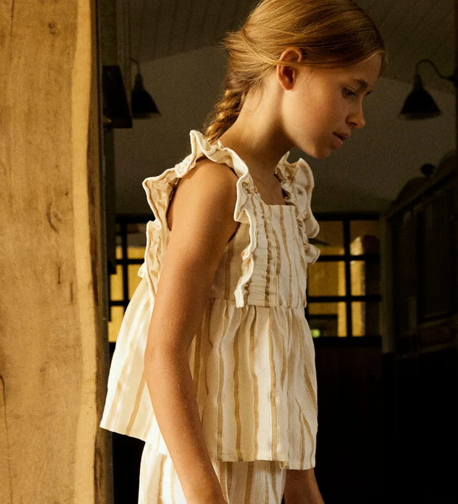 Toppe*Name It Top - NkfHerdon - Bleached Sand/Cloud Dancer