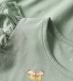 Børn Name It Top - NmfVayana - Aqua Gray/Yellow Flower