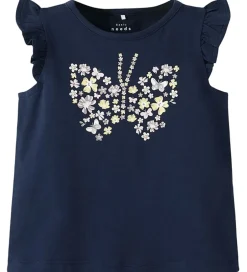 Børn Name It Top - NmfVayana - Navy Blazer/Butterfly