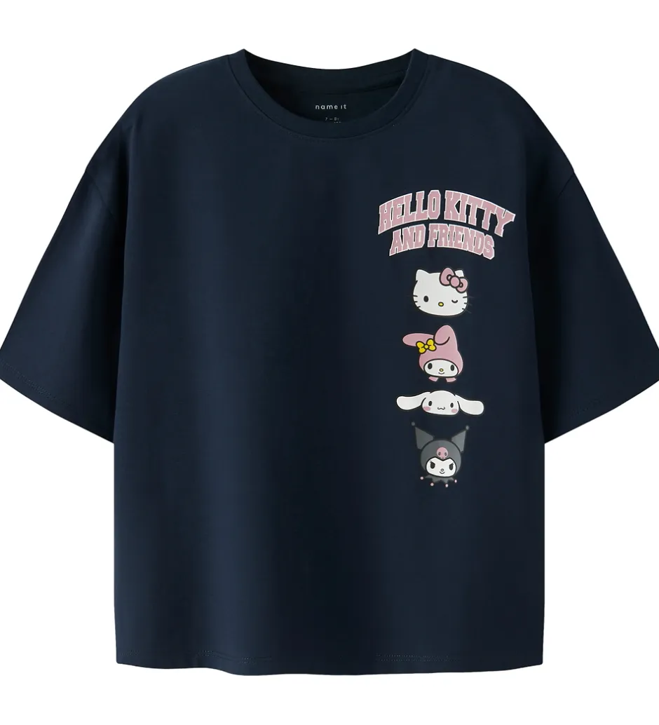 Børn Name It T-shirt - NkfOda - Hello Kitty - Navy Blazer