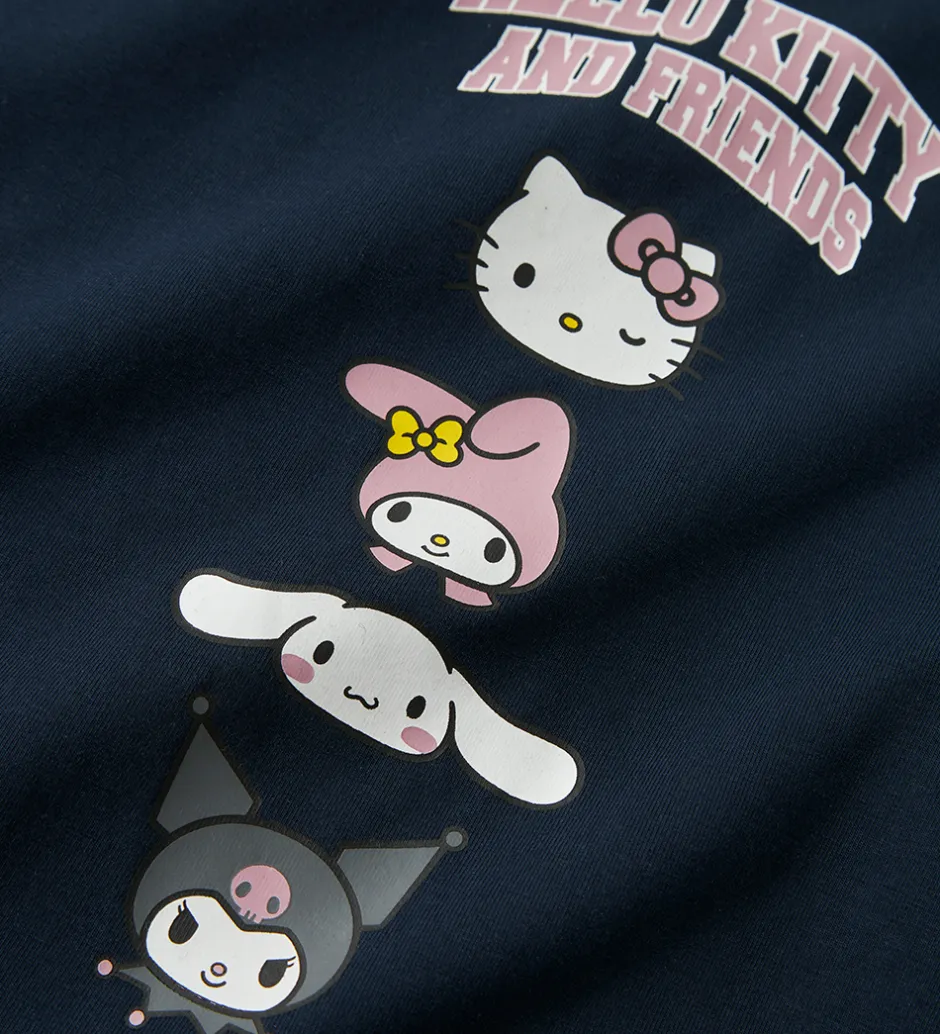Børn Name It T-shirt - NkfOda - Hello Kitty - Navy Blazer