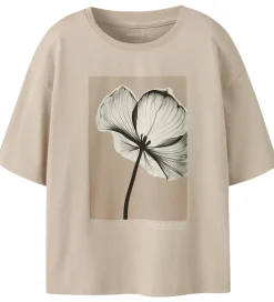 Børn Name It T-shirt - NkfSvea - Cement
