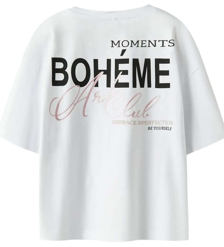 Børn Name It T-shirt - NkfSvea - Bright White