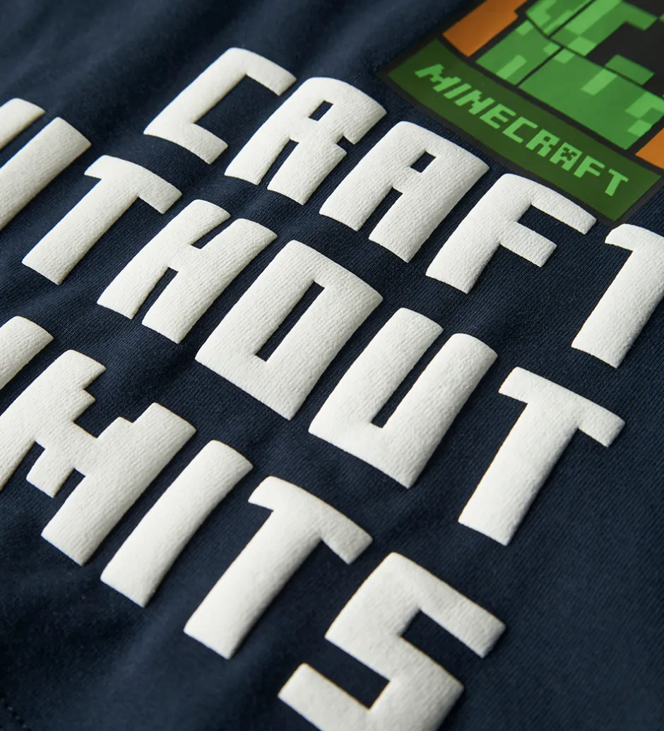 Børn Name It T-shirt - NkmNels - Minecraft - Navy Blazer