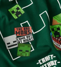 Børn Name It T-shirt - NkmNels - Minecraft - Bistro Green