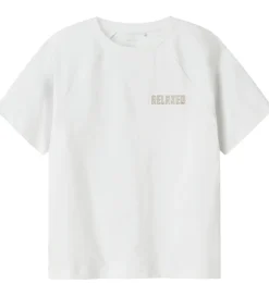 Børn Name It T-shirt - NkmRob - Bright White