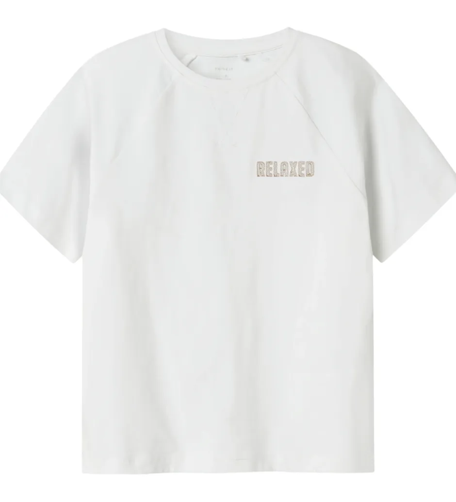 Børn Name It T-shirt - NkmRob - Bright White