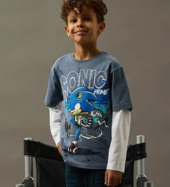 Børn Name It T-shirt - Sonic - NkmNemo - Flint Stone