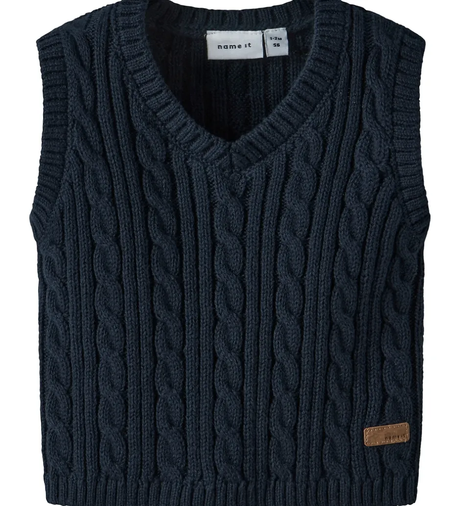 Børn Name It Vest - Strik - NbmRoman - Navy Blazer