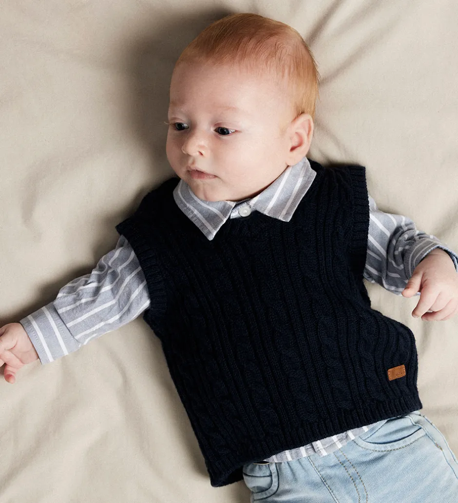 Børn Name It Vest - Strik - NbmRoman - Navy Blazer