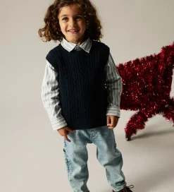 Børn Name It Vest - Strik - NmmRoman - Navy Blazer