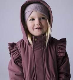 Børn Name It Vinterjakke - NmfSnow05 - Rose Brown m. Flæser