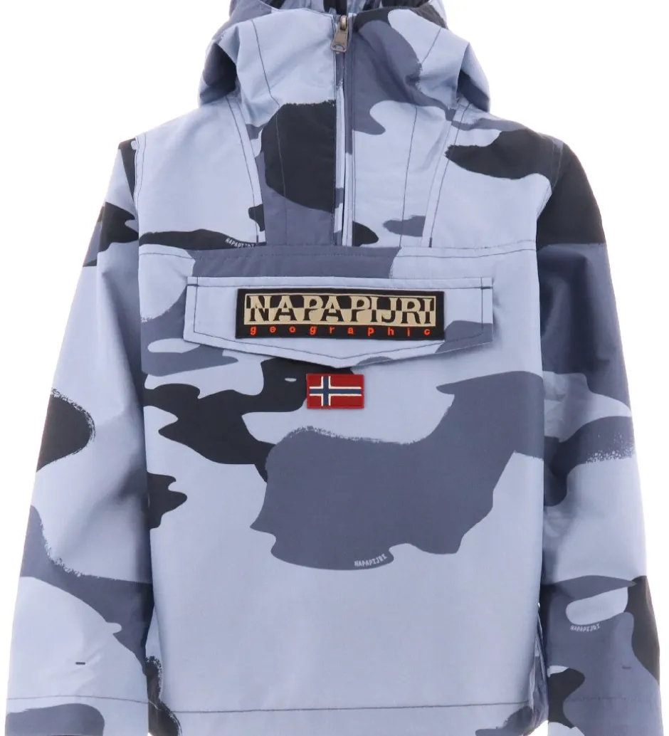 Sommerjakker*Napapijri Sommerjakke - Rainforest Anorak - Blue Camouflage