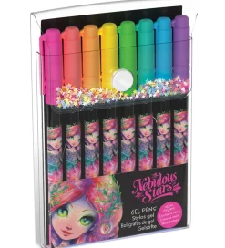 Skriveredskaber*Nebulous Stars Kuglepenne - Gel - 8 stk. - Neon
