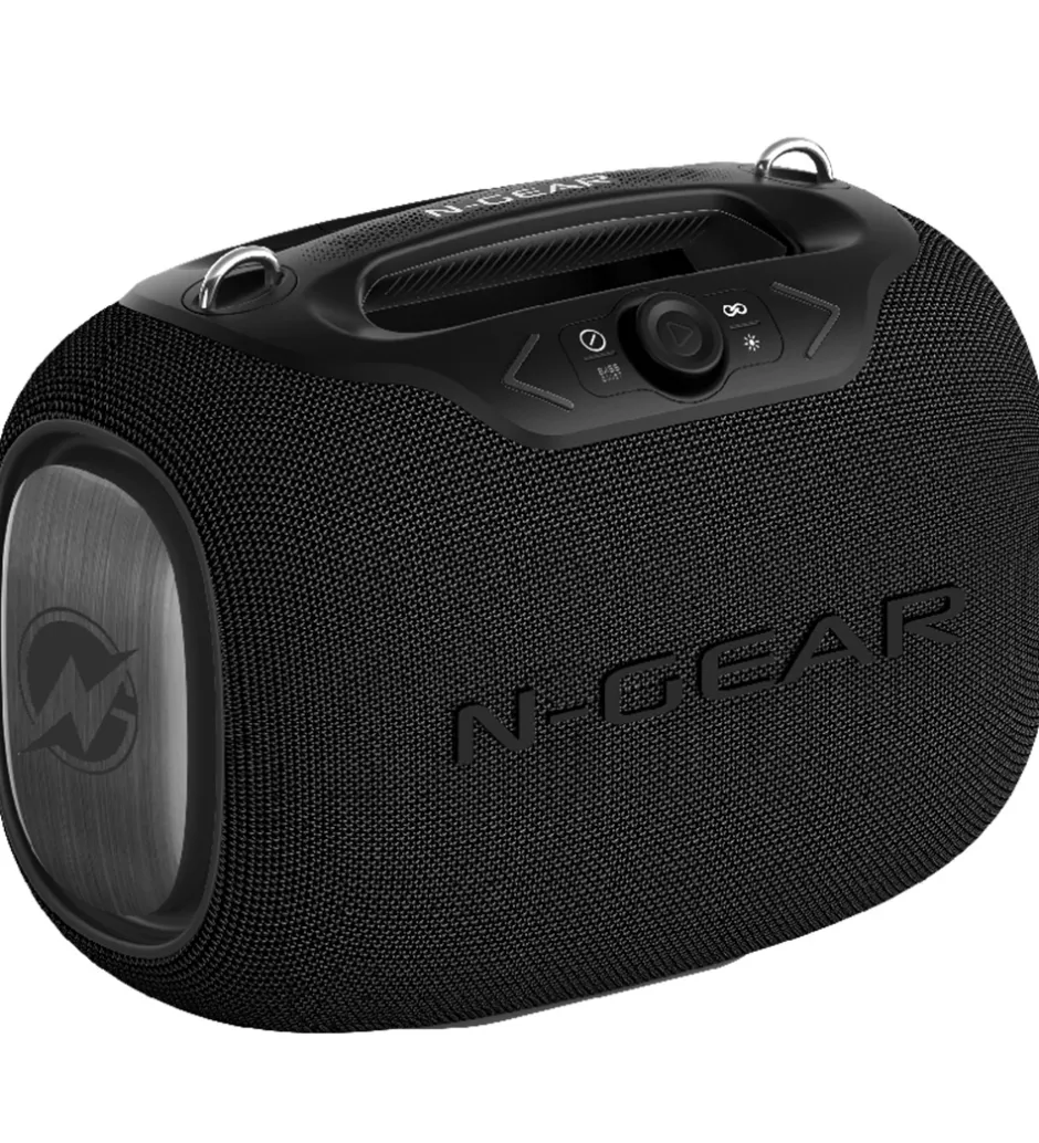 Musikinstrumenter|Højtalere*N-Gear Højtaler med 2 Mikrofoner - Wireless - NRG600 - Sort