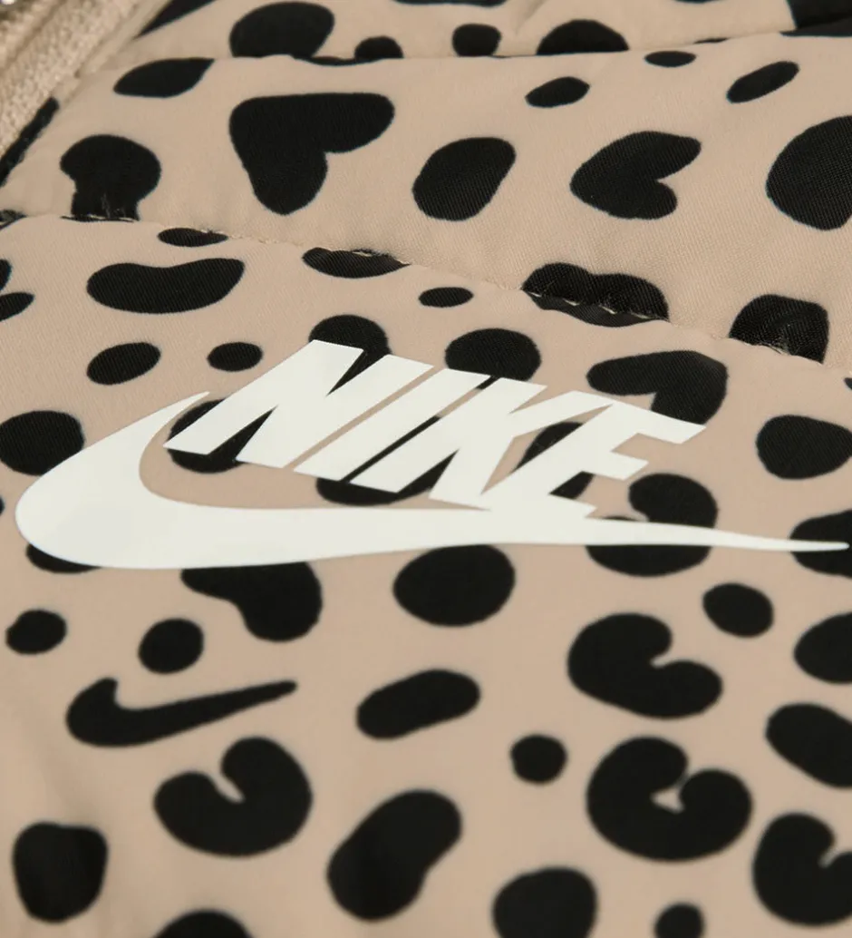 Børn Nike Sæt - Vest/Bukser/Bluse - Sort/Leopard