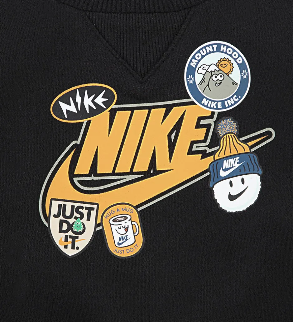 Sweatshirts*Nike Sweatsæt - Fleece - Sort