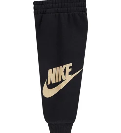 Børn Nike Sweatsæt - Club - Black/Metalic Gold