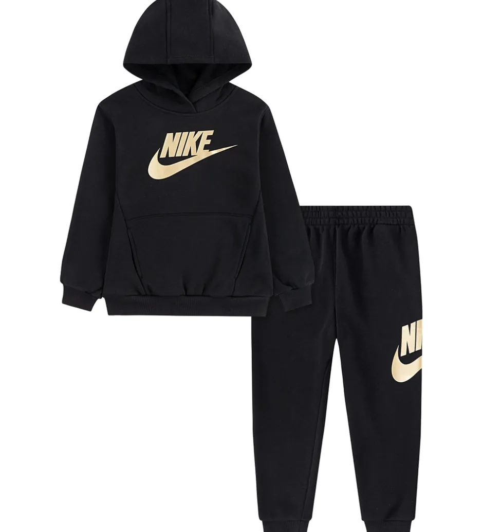 Sweatshirts*Nike Sweatsæt - Sort/Guld