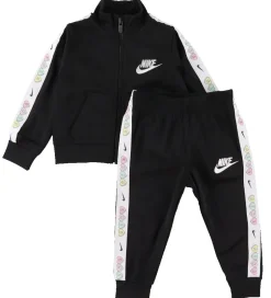 Nike Træningssæt - Cardigan/Bukser - Taping - Sort