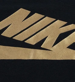 Børn Nike T-shirt - Futura evergreen - Black/Metallic Gold