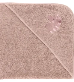 Nørgaard Madsens Babyhåndklæde - 75x75 cm - Mauve m. Enhjørning