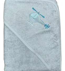 Babyhåndklæde- Og Poncho|Håndklæder*Nørgaard Madsens Babyhåndklæde - 100x100 cm - Dusty Green m. Hel