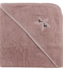 Nørgaard Madsens Babyhåndklæde - 75x75 cm - Rosa m. Stjerne