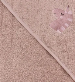 Babyhåndklæde- Og Poncho|Håndklæder*Nørgaard Madsens Babyhåndklæde - 100x100 cm - Rosa m. Enhjørning