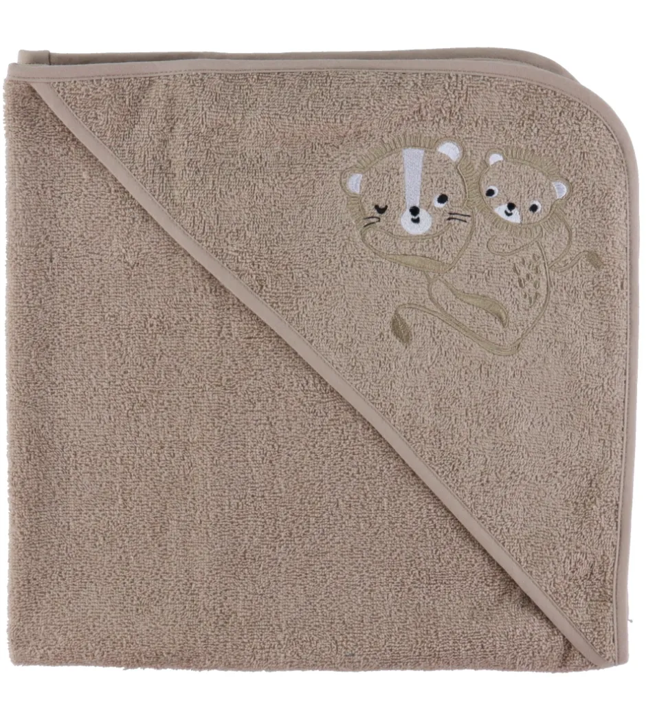 Babyhåndklæde- Og Poncho|Håndklæder*Nørgaard Madsens Badeslag - 75x75 cm - Atmosphere m. Løver