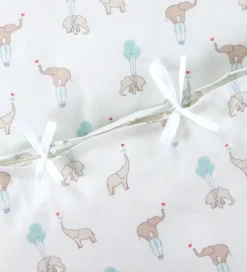 Sengetøj*Nørgaard Madsens Sengetøj - Baby - Hvid m. Elefanter