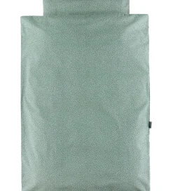 Nørgaard Madsens Sengetøj - Voksen - Dusty Green m. Prikker