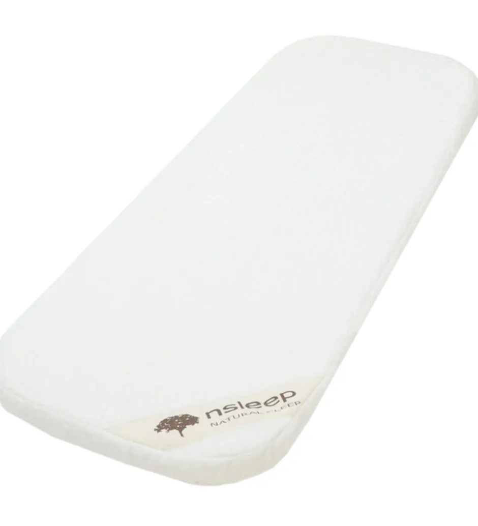 Nsleep Barnevognsmadras - Naturlatex - 36x96 cm - Hvid