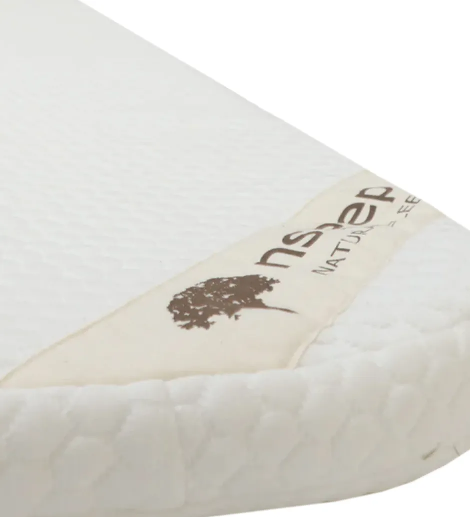 Nsleep Barnevognsmadras - Naturlatex - 36x96 cm - Hvid