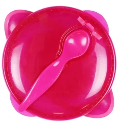 Nuby Skål m. Ske - Pink