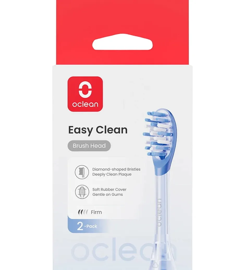 Tandbørster|Pleje- Og Toiletartikler*OCLEAN Tandbørste-hoveder - Easy Clean - 2-pak - Blå
