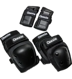 Rulleskøjter|Rulleskøjter*Ookkie Beskyttelsessæt - Safety Pads x-small - Sort