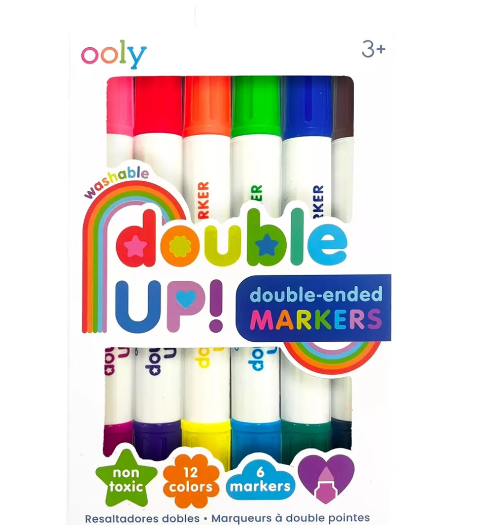 Skriveredskaber*Ooly Dobbeltsidede Tuscher - Double Up! - 6 stk
